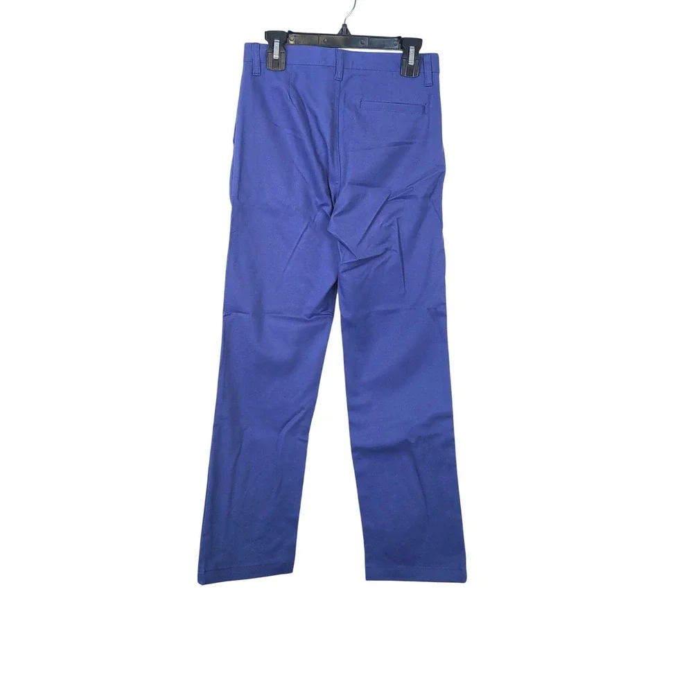 Old Navy Boys Purple Built-in‎ Flex Slim Preppy Straight Leg Chino Pants 10 NEW